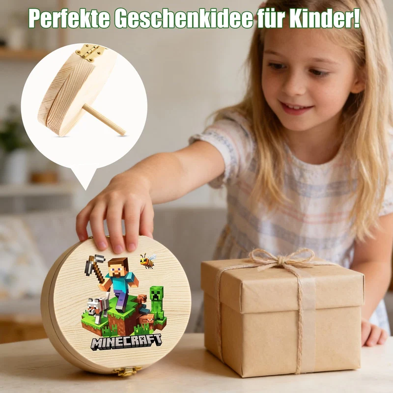 Holz Milchzahn Aufbewahrungsbox, Zahnbox, Milchzähne Mädchen Junge