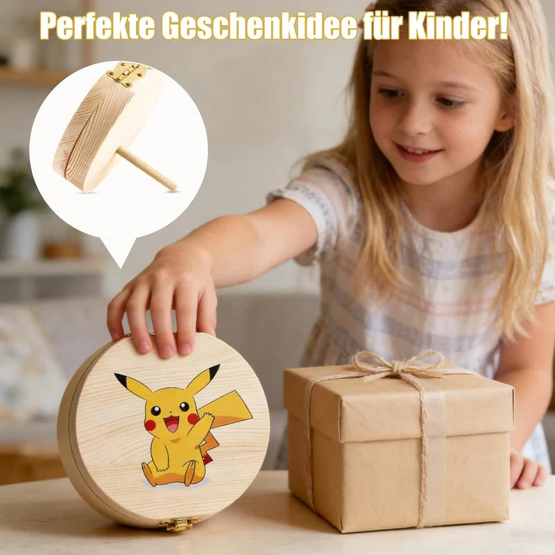 Holz Milchzahn Aufbewahrungsbox, Zahnbox, Milchzähne Mädchen Junge