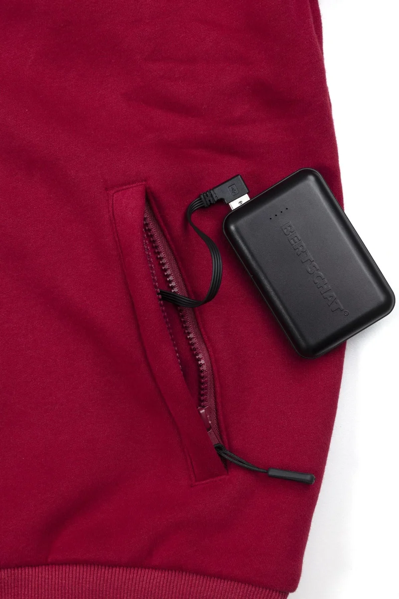 Women’s Heated Hoodie – Dual Heating - Burgundy