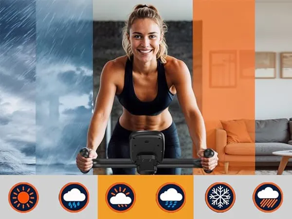 Körperdoc - Heimtrainer Fitnessbike Fahrrad – Magnetwiderstand, Bluetooth, LCD-Display & verstellbarem Sitz, bis 160 kg