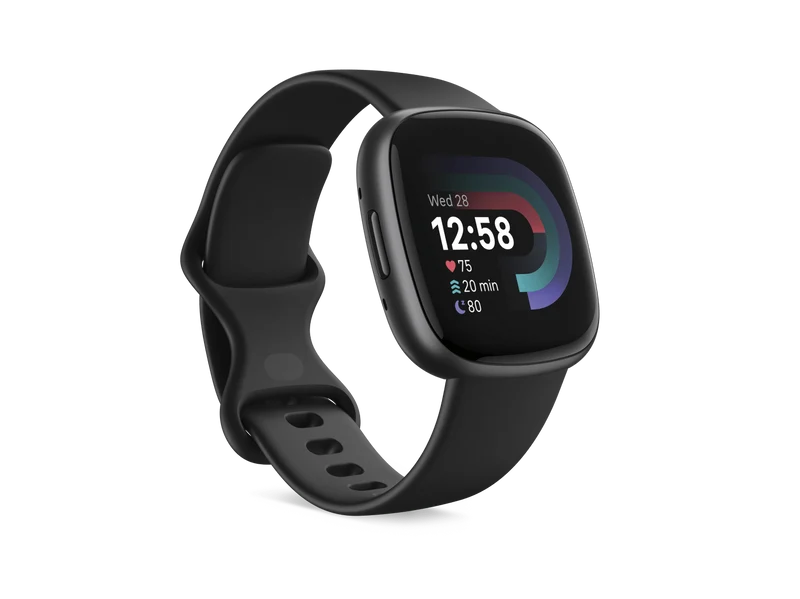 Smartwatch Fitbit Versa 4, Schwarz / Aluminium in Graphit