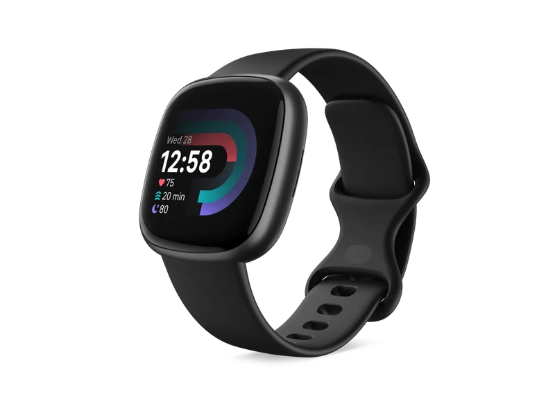 Smartwatch Fitbit Versa 4, Schwarz / Aluminium in Graphit