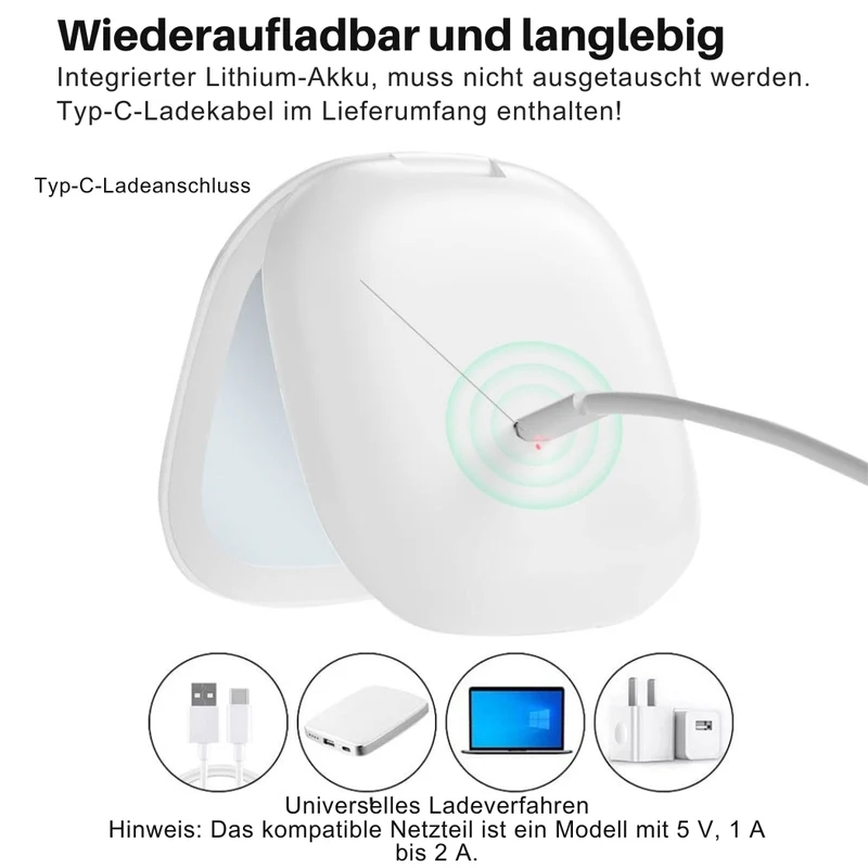 Mini LED Kosmetikspiegel 10x – Präzision & Perfektes Licht für Make-up | Cervora