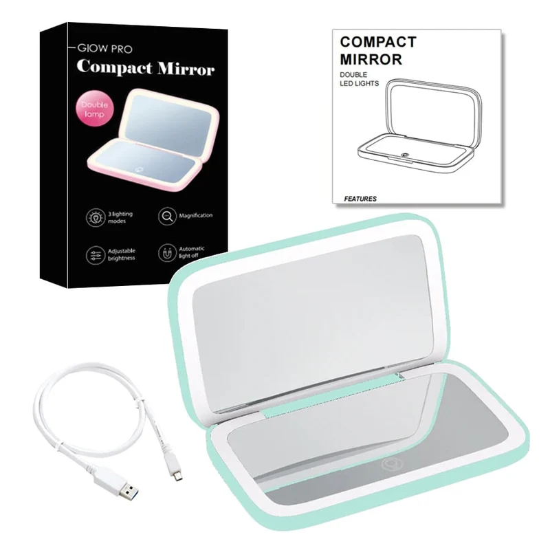 Mini LED Kosmetikspiegel 10x – Präzision & Perfektes Licht für Make-up | Cervora