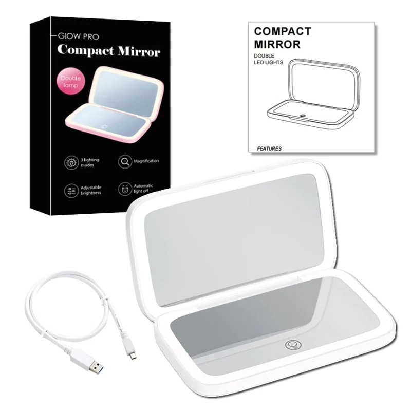 Mini LED Kosmetikspiegel 10x – Präzision & Perfektes Licht für Make-up | Cervora