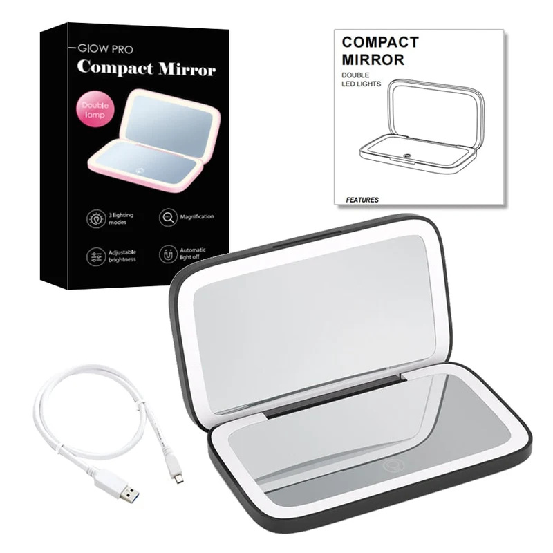 Mini LED Kosmetikspiegel 10x – Präzision & Perfektes Licht für Make-up | Cervora