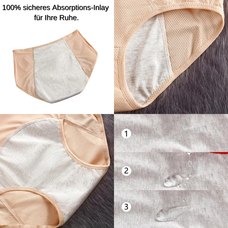 Auslaufsichere Unterwäsche | 100% Saugschutz | Mehrere Farben