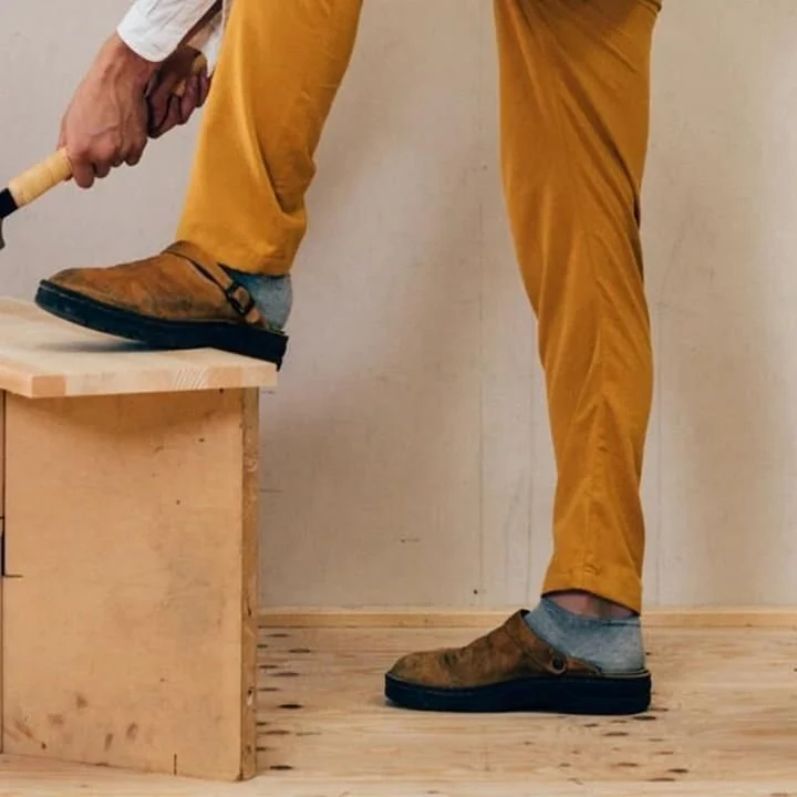 Herren-Lederclogs | Bequemer Slip-On mit Komfortsohle
