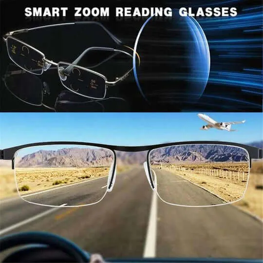 Progressive Intelligente Brille | Mehrstärken-Technologie | Schwarz