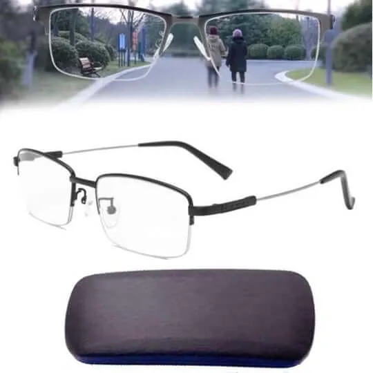 Progressive Intelligente Brille | Mehrstärken-Technologie | Schwarz