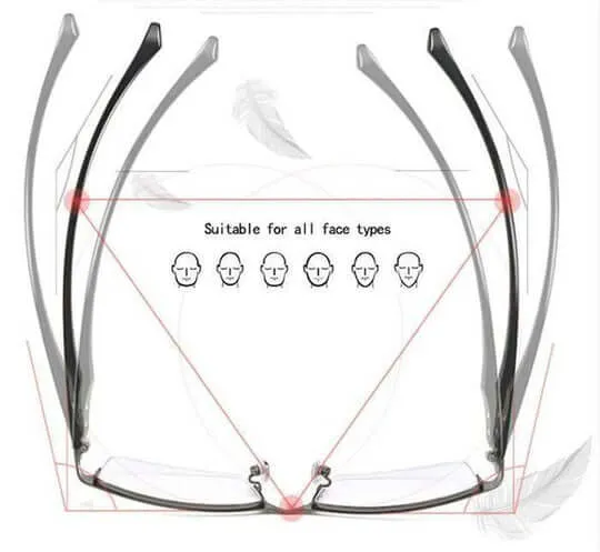 Progressive Intelligente Brille | Mehrstärken-Technologie | Schwarz