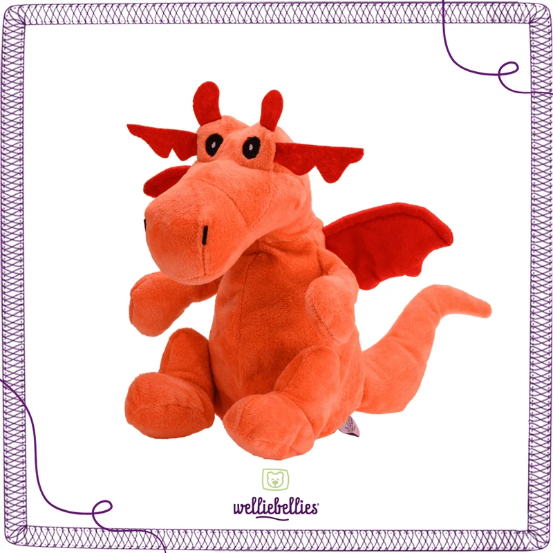 Drache Wärmekuscheltier mit herausnehmbarem Hirse-Körnerkissen