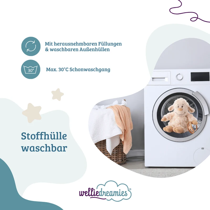 welliedreamies® Schlafschaf mit Zirbe / Arve Füllung