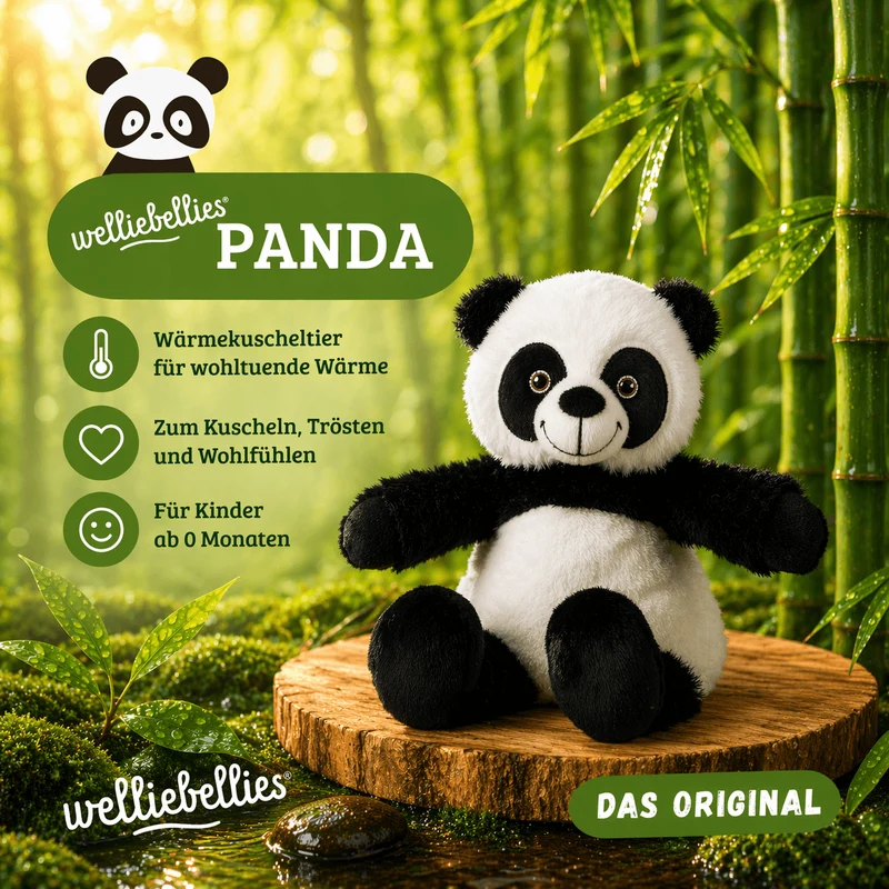 Panda Power Set - 1 Wärmekuscheltier und Kühlpads im Doppelpack
