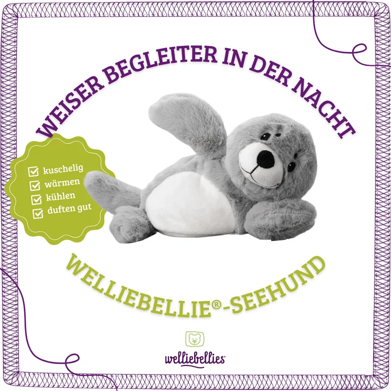 welliebellies® Seehund Wärmekuscheltier
