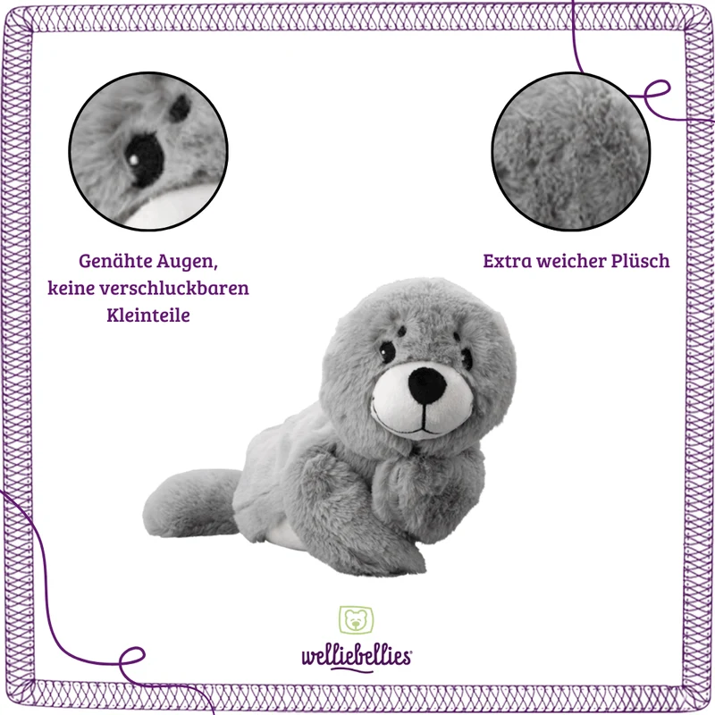 welliebellies® Seehund Wärmekuscheltier