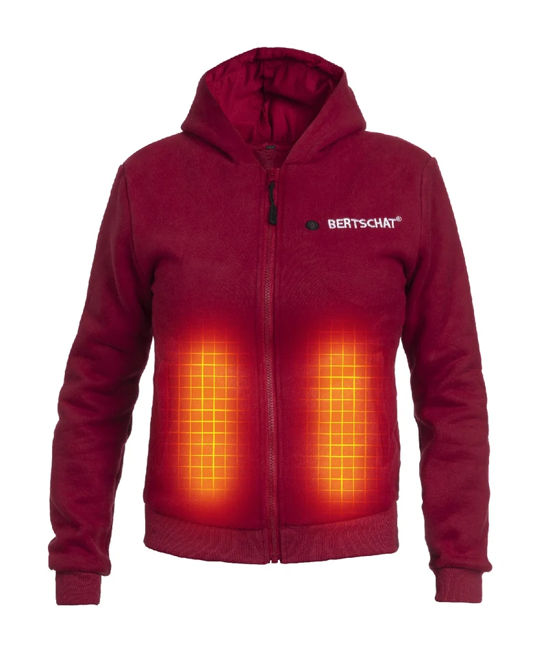 Women’s Heated Hoodie – Single Heating - Burgundy