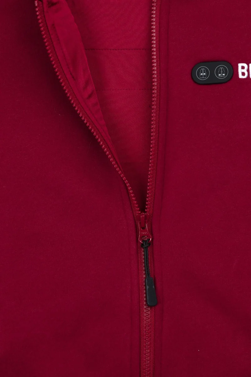 Men’s Heated Hoodie – Dual Heating - Burgundy