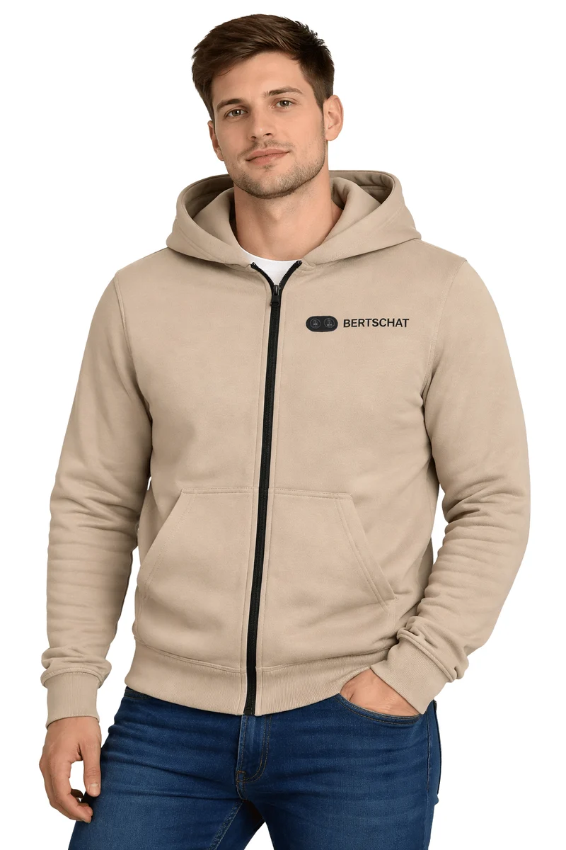 Men’s Heated Hoodie – Dual Heating - Beige