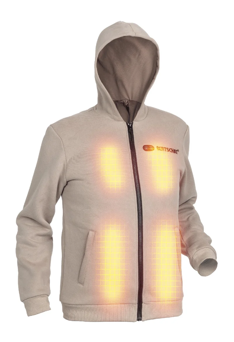Men’s Heated Hoodie – Dual Heating - Beige