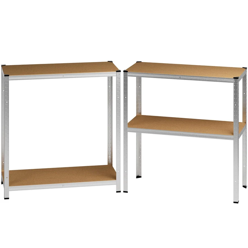 2er Set Schwerlastregal 180x90x40cm