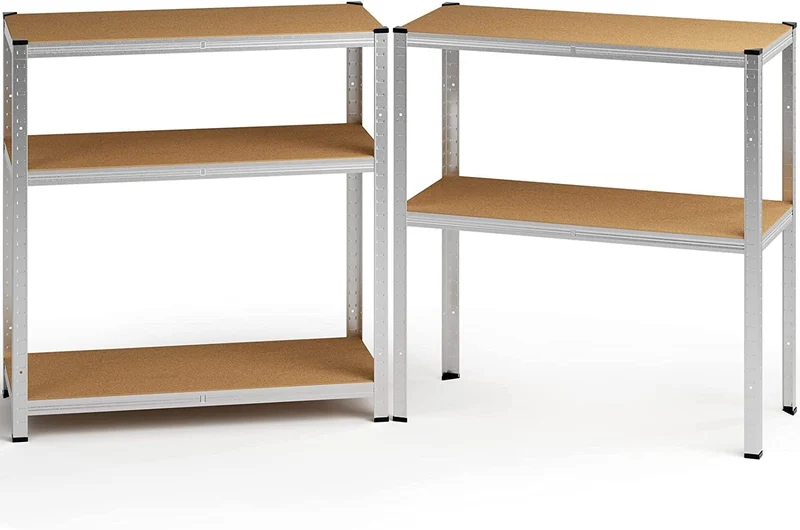 2er Set Schwerlastregal 180x90x40cm