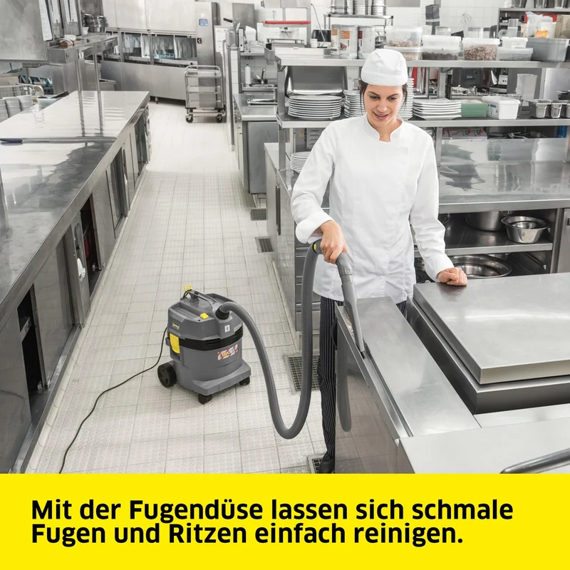 KÄRCHER Nass- und Trockensauger NT 22/1 Ap L, Leistung: max. 1300 W, PES-Patronenfilter, Kunststoffbehälter: 22 l, Saugschlauch: 1,9 m, Krümmer, Nass-/Trockenbodendüse Standard (300 mm), Fugendüse