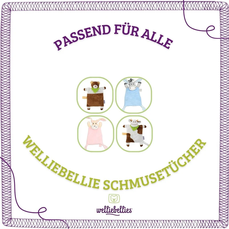 welliebellies® Körnerkissen ohne Kräuterduft für Schmusetücher