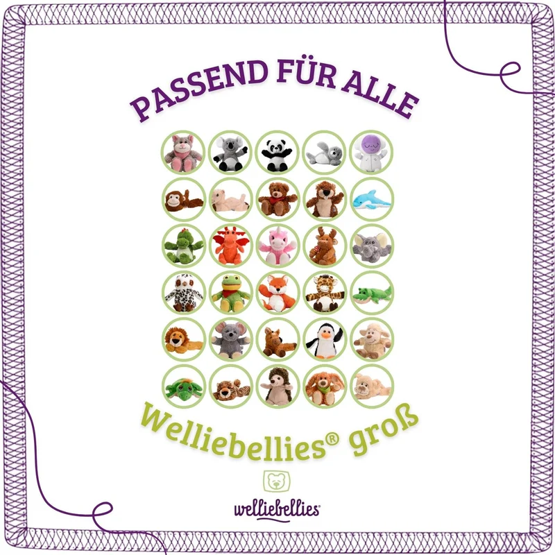 welliebellies® Wechsel-Körnerkissen ohne Kräuterduft für große Tiere