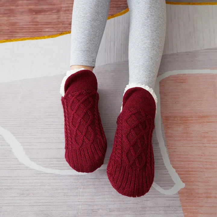 Kuschelsocken mit Baumwollfutter