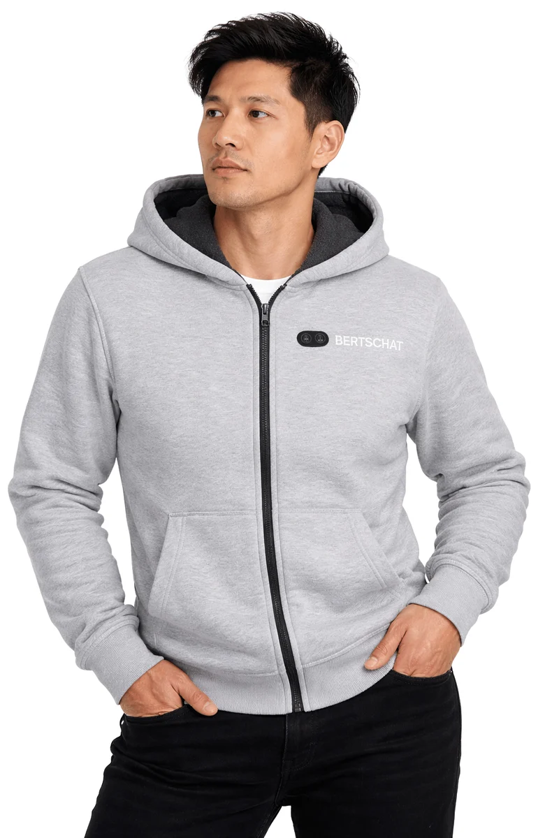 Men’s Heated Hoodie – Dual Heating - Grey