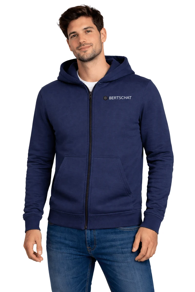 Men’s Heated Hoodie – Single Heating - Navy Blue