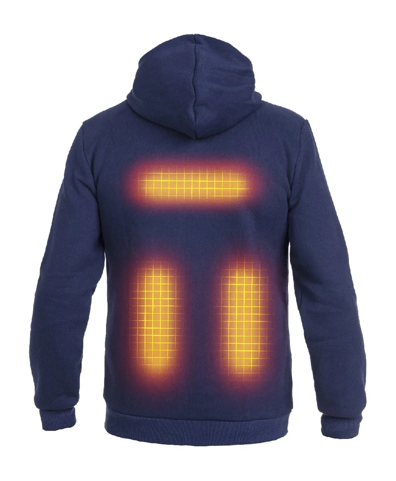 Men’s Heated Hoodie – Single Heating - Navy Blue