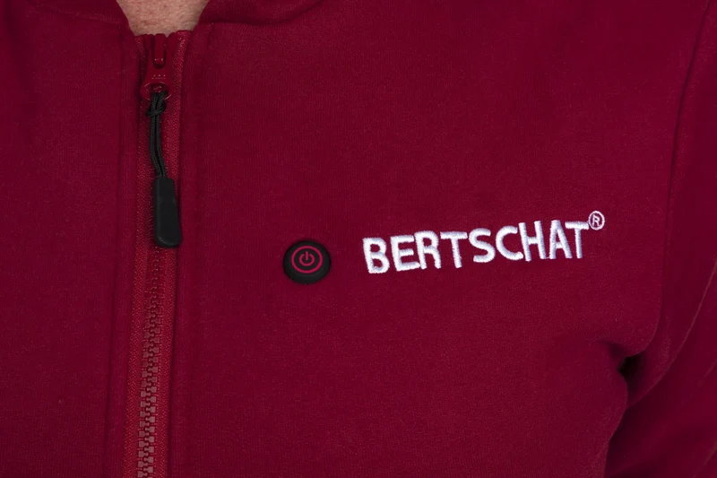 Men’s Heated Hoodie – Single Heating - Burgundy