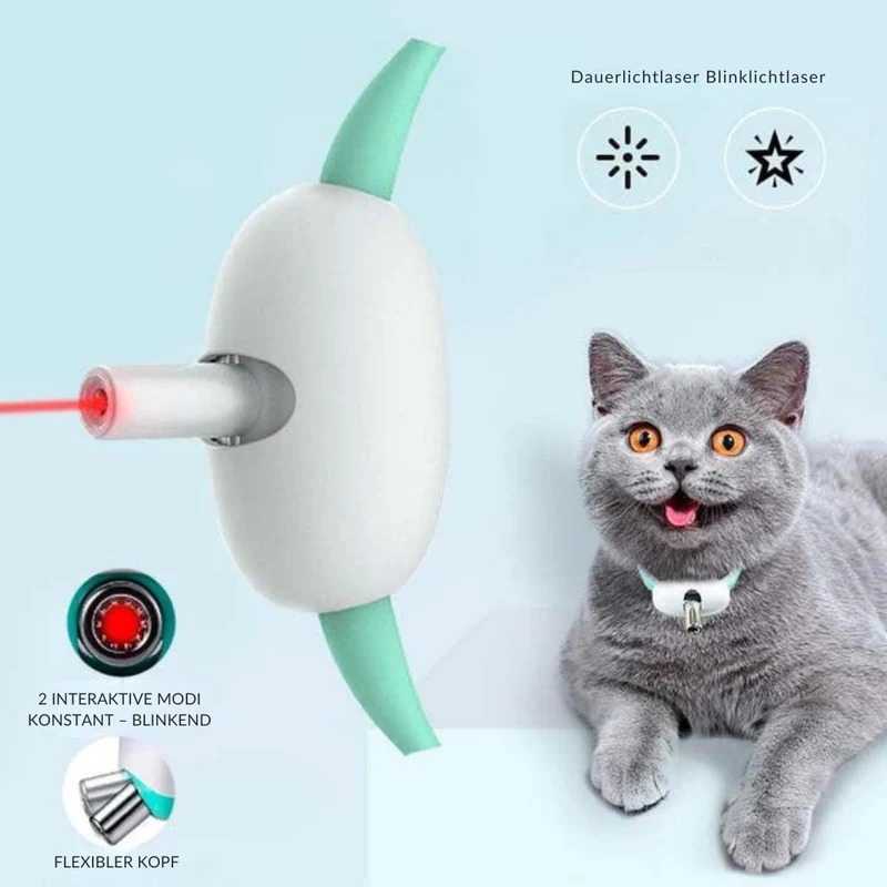 Automatisches Laser-Halsband für Katzen