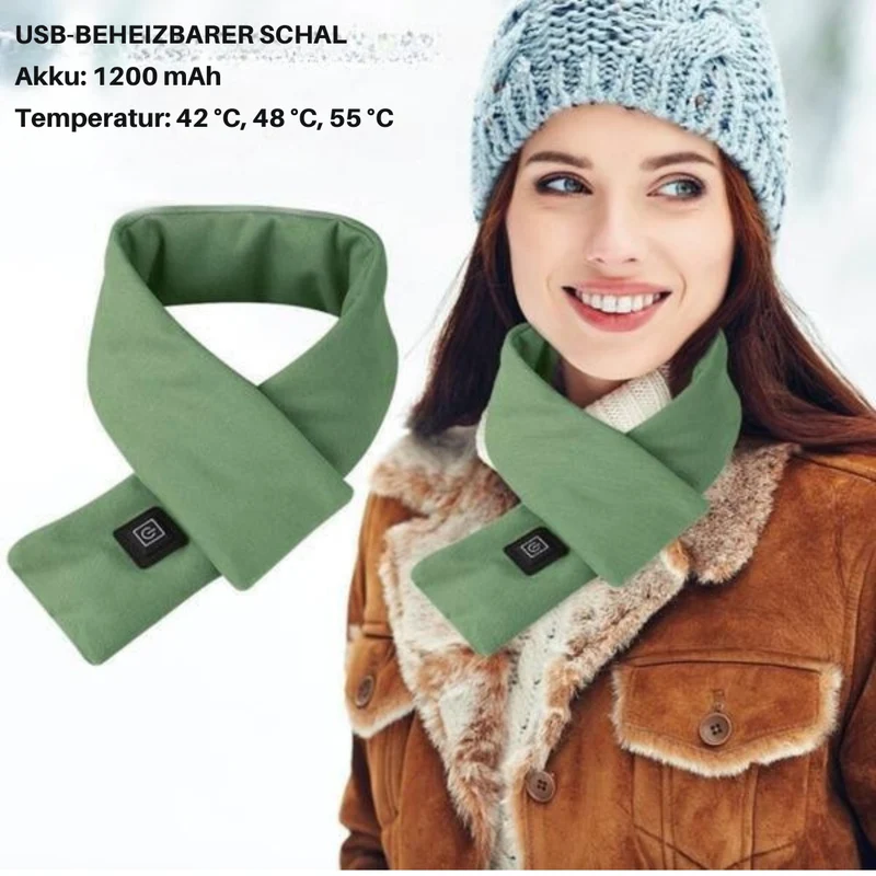 Beheizbarer Schal für den Winter