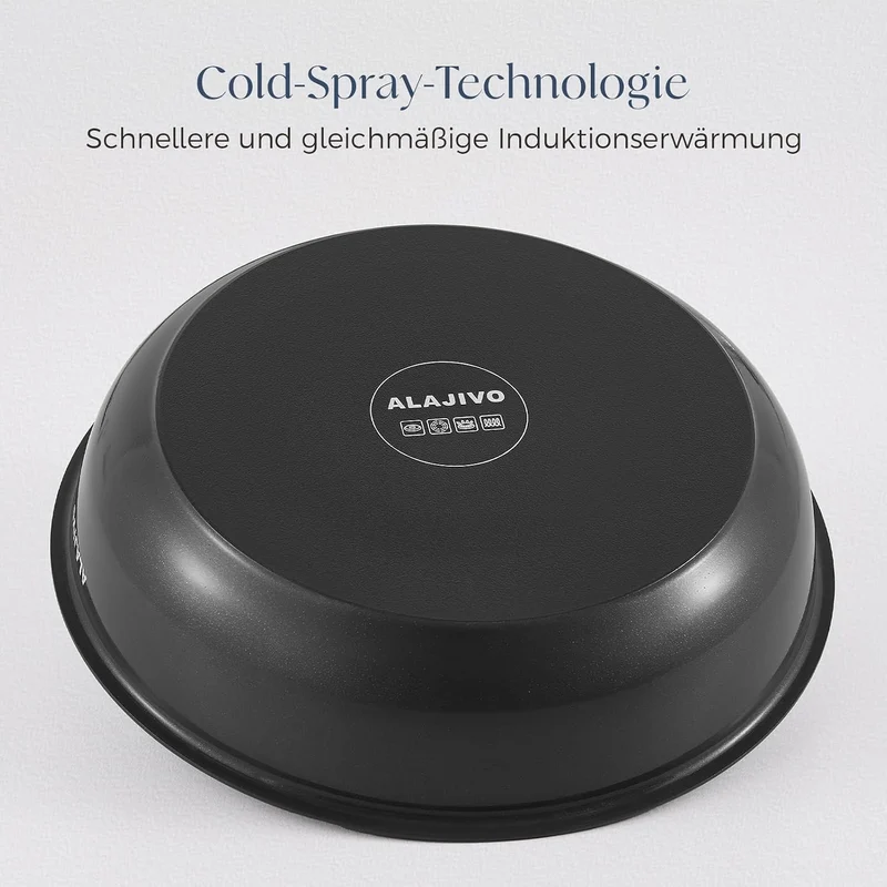 Topfset mit Abnehmbarer Griff, 17-Teilig Topfsets Pfannenset mit Antihaft Beschichtet, Topfset Induktion Kochtopf Set mit Deckel, für Alle Herdarten, Backofenfest, Ofenfest (grau)