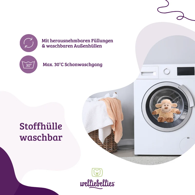Schaf Wärmekuscheltier mit Thermo-Effekt