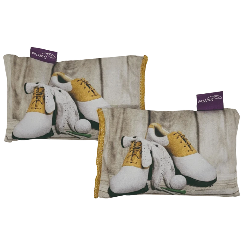 DUFFIES® Anti-Geruchs-Kissen Motiv Grünes Tees – für Golfschuhe