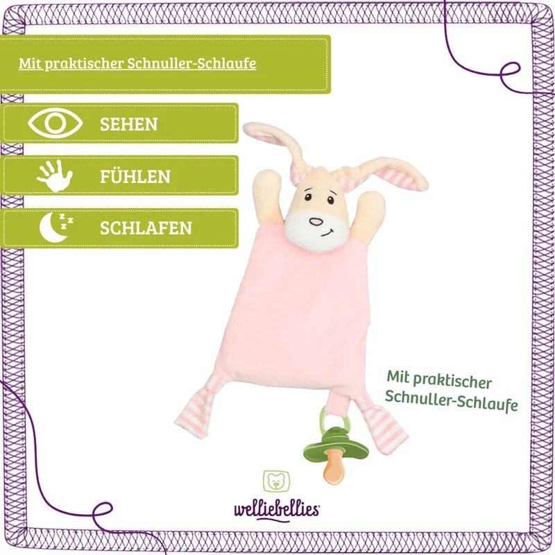 welliebellies® Wärmekuscheltier Schmusetuch-Hase