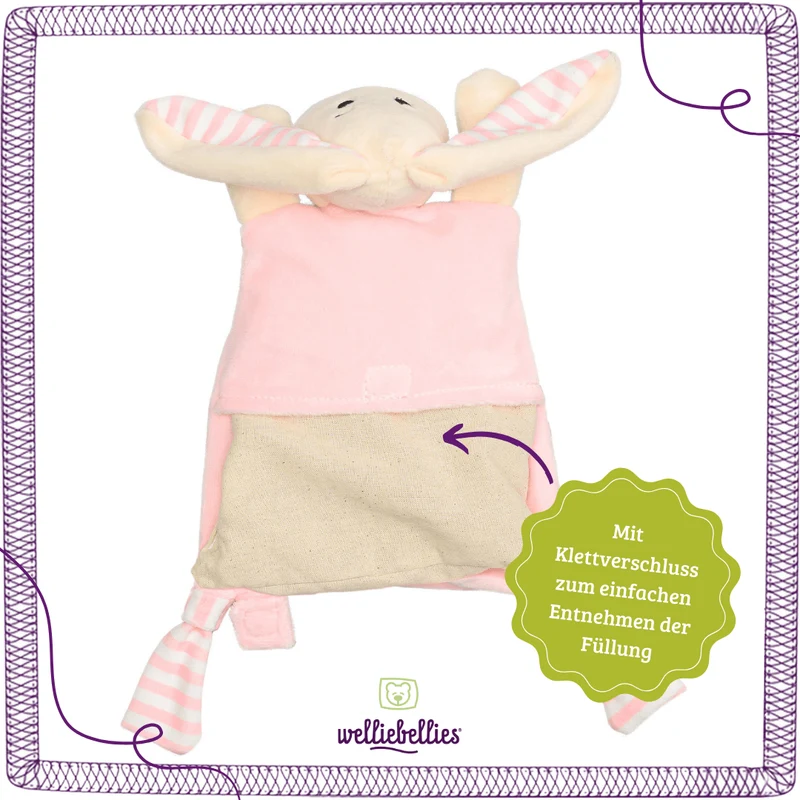 welliebellies® Wärmekuscheltier Schmusetuch-Hase
