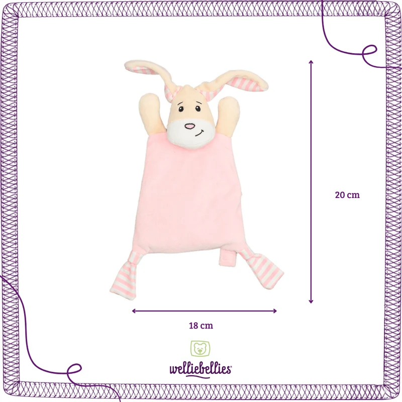 welliebellies® Wärmekuscheltier Schmusetuch-Hase