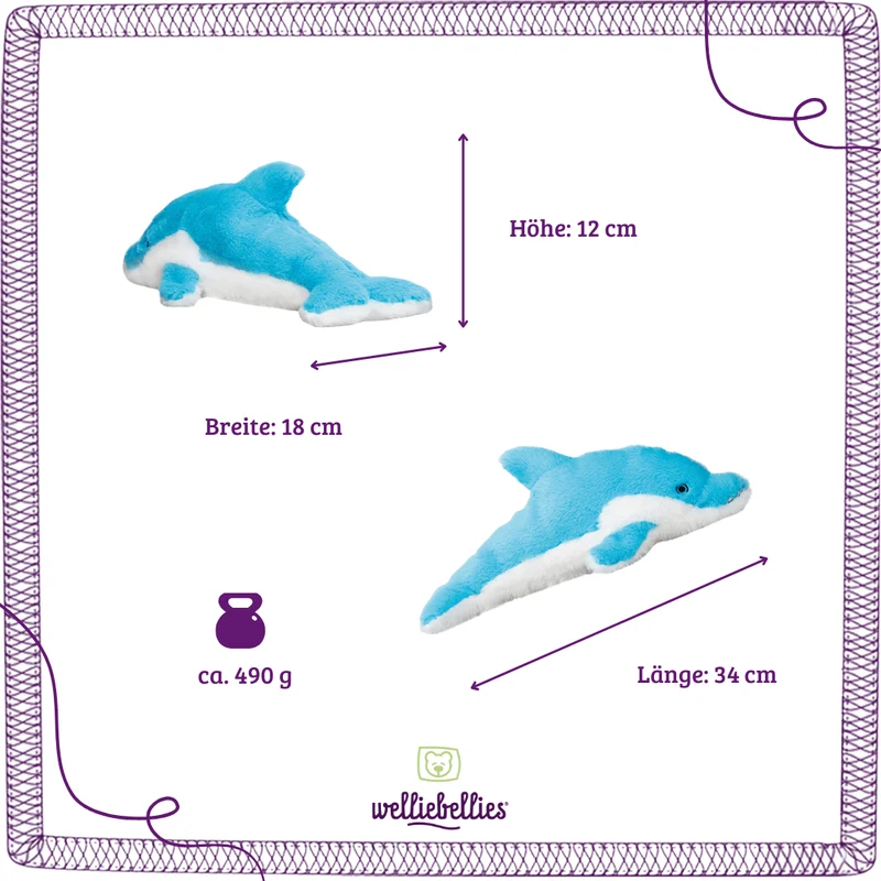 Delfin Wärmekuscheltier