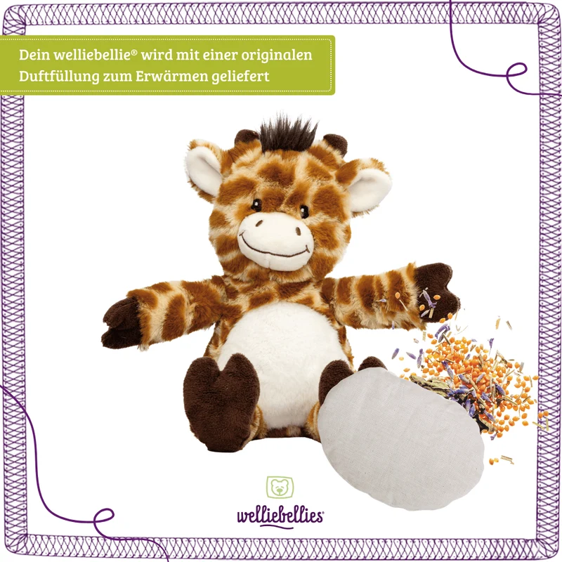 Giraffe "Gudrun" Wärmekuscheltier