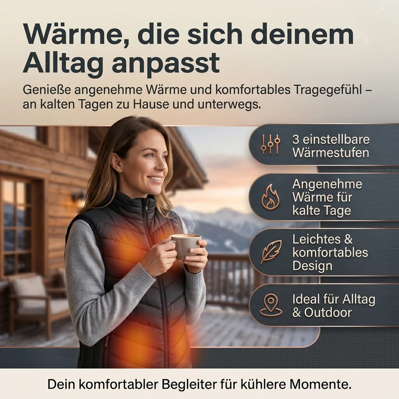 ThermaVest® – Beheizte Weste für wohltuende Ganzkörperwärme