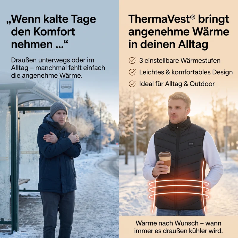 ThermaVest® – Beheizte Weste für wohltuende Ganzkörperwärme