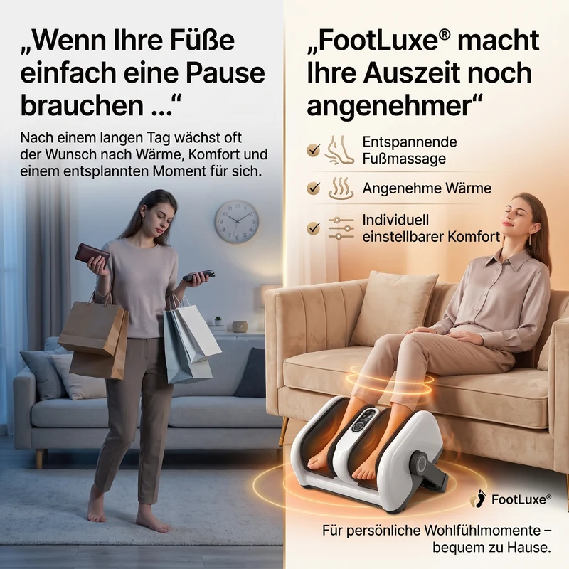 FootLuxe® – Premium-Fußmassagegerät mit Wärme & entspannender Massage