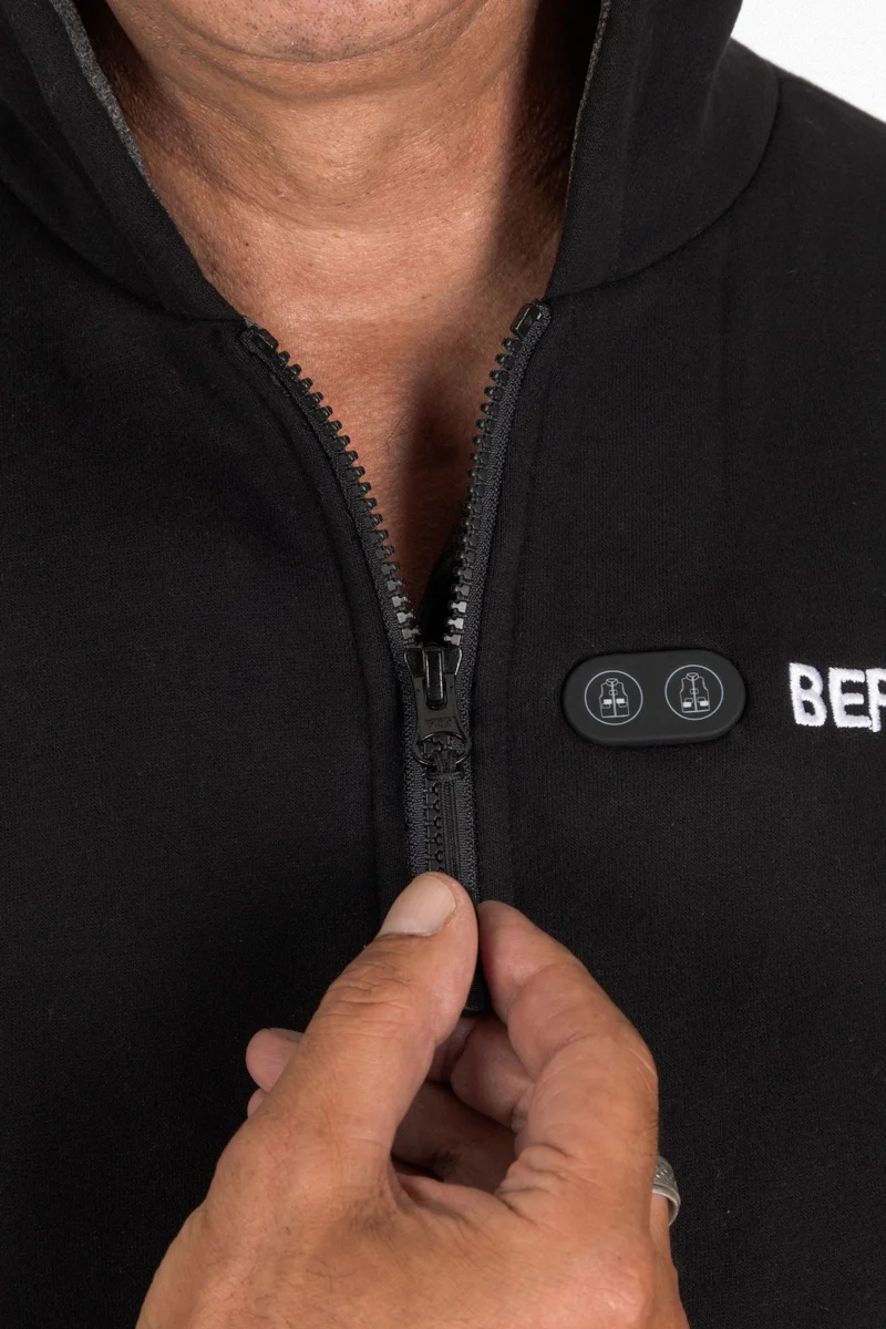 Men’s Heated Hoodie – Dual Heating - Black