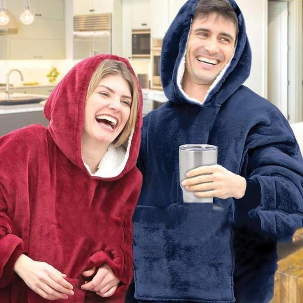 Deckenpullover – Innenseite aus Fleece