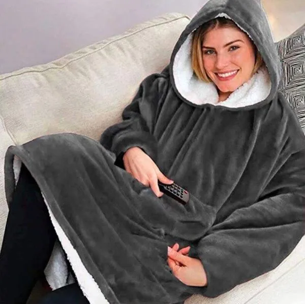 Deckenpullover – Innenseite aus Fleece
